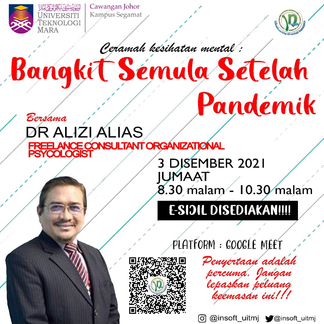 insoft_uitmj's tweet photo. 📢RAKAN-RAKAN YANG DIKASIHI SEKALIAN📢

Kami dari Kelab Islamic Society of United Teenagers (IN-SOFT) berbesar hati menjemput rakan-rakan semua untuk menyertai  Ceramah Kesihatan Mental; ✨”BANGKIT SEMULA SETELAH PENDEMIK”✨yang akan diadakan pada ketetapan berikut: https://t.co/QeF2Hcarok