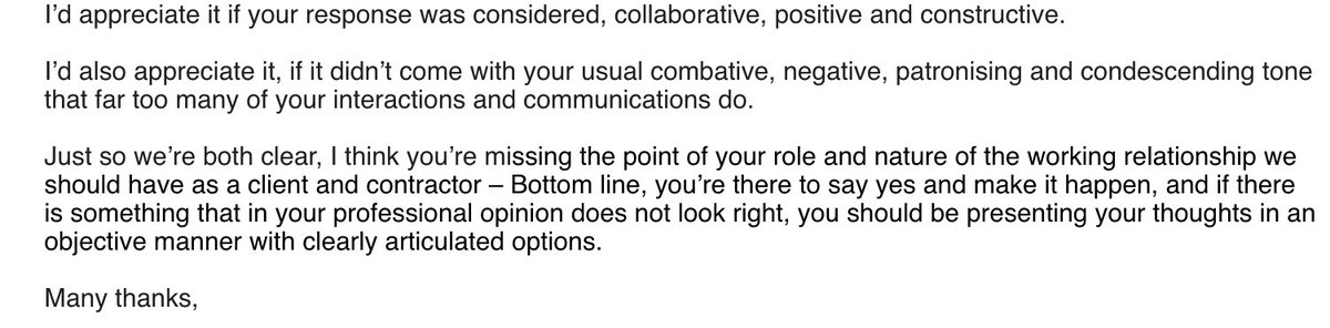 said manager sent this email a month later.. I have no HR if I complain I'll get talked to by a bunch of white men in suits..who are scared of my technical compedence : my only option was to find another job..    #hr  #sexism #auspol #toxicworkplace #boysclub