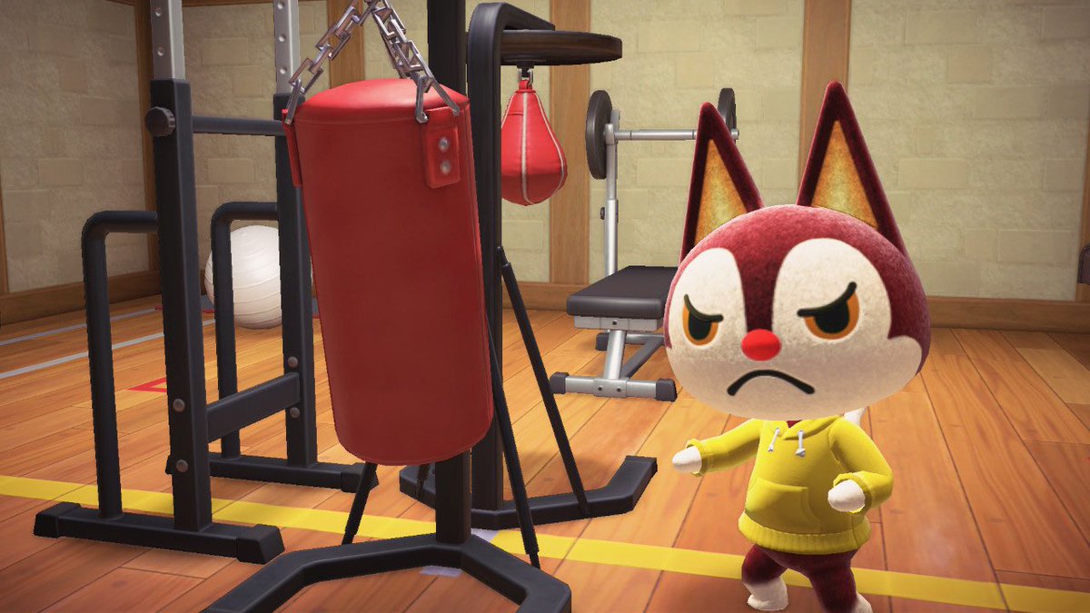 rinoaseven's tweet photo. Had a cozy stream but not without some hype! Thanks for the raids @Ovrly_Chandy and @OhSugarrr_! We built a gym for Rudy and he loved it! Check him out 💪
#acnh #hhp #degenstream #cozystream #howyoudoin https://t.co/a4ozYzQX6G