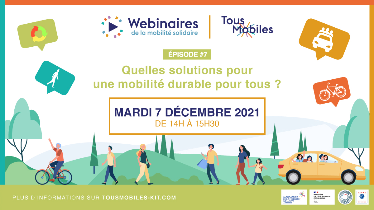 𝗝-𝟳 #𝘄𝗲𝗯𝗶𝗻𝗮𝗶𝗿𝗲 𝗧𝗼𝘂𝘀 𝗠𝗼𝗯𝗶𝗹𝗲𝘀❗ 
Mardi 0⃣7⃣ dec. à 14h.
La question du lien  entre enjeux environnementaux et sociaux sera au coeur de de 7è épisode. 
↪Derniers jours pour vous inscrire ! 
👉my.weezevent.com/webinaire-7-qu…