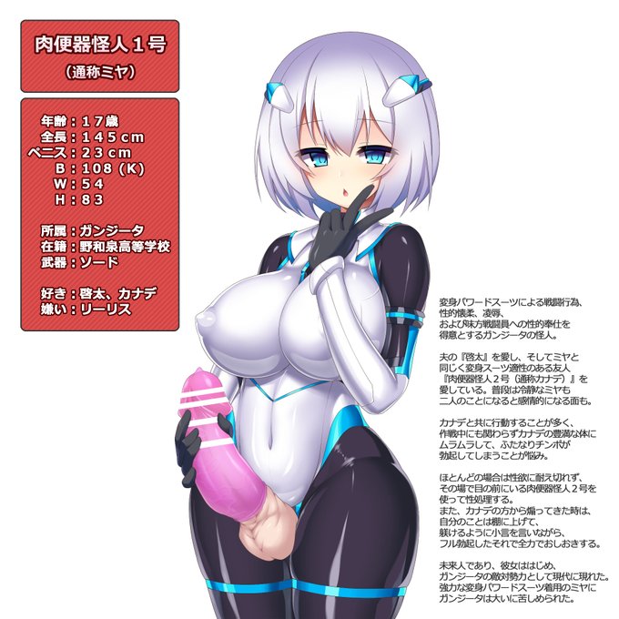 バージョン違い。僕のミスで最初カラー間違えてしまったやつです。
記念イラストはピースしてる軽い落書き描いて公開するつもりだったけど、ずっとふたなりミヤちゃん描きたかったからきっちり仕上げました。満足です(๑˃̵ᴗ˂̵)و 