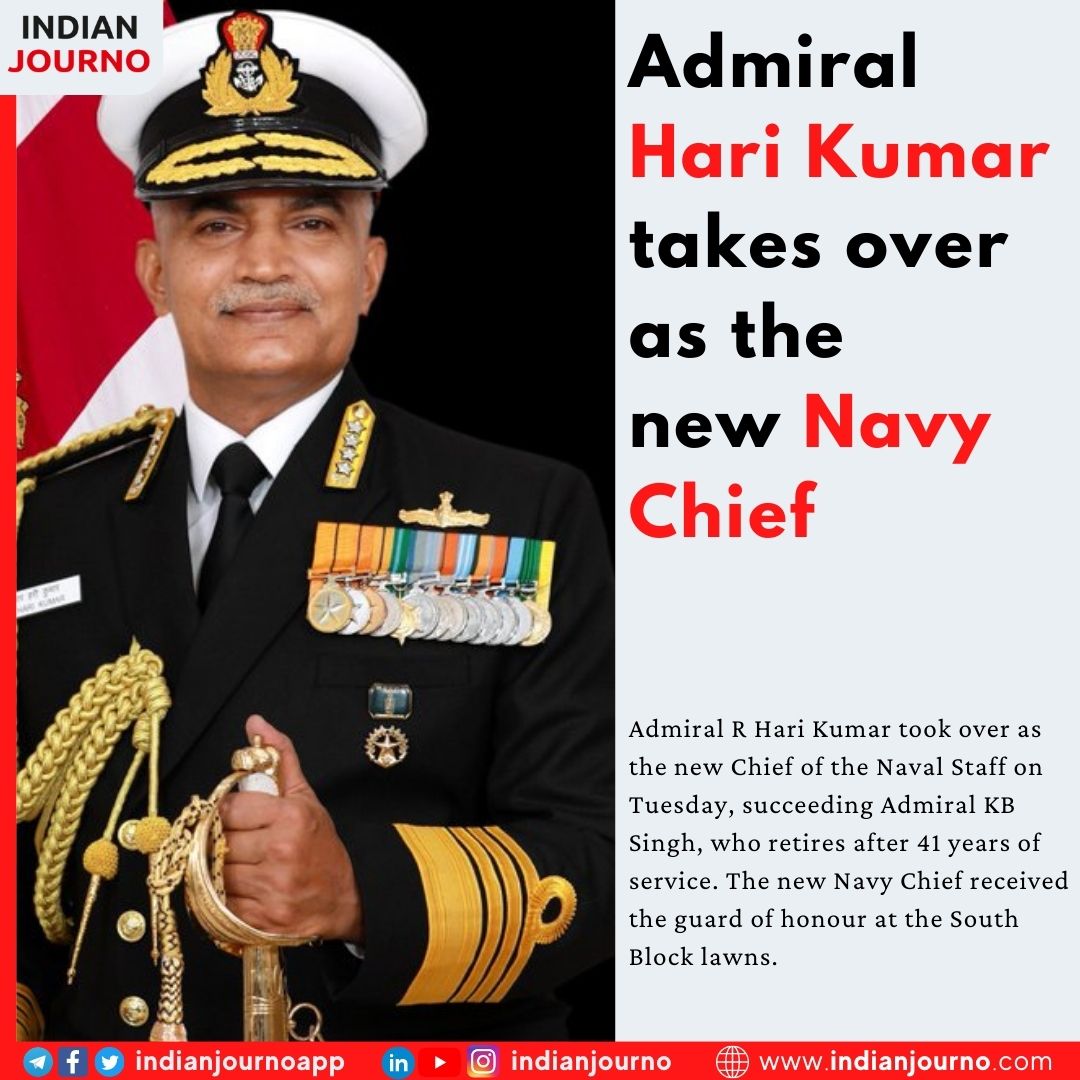 Admiral Hari Kumar takes over as the new Navy Chief.
#NavyChief #AdmiralHariKumar #HariKumar #NewNavyChief #IndianNavy #Navy #AdmiralKBSingh #Admiral #NavyOfficer