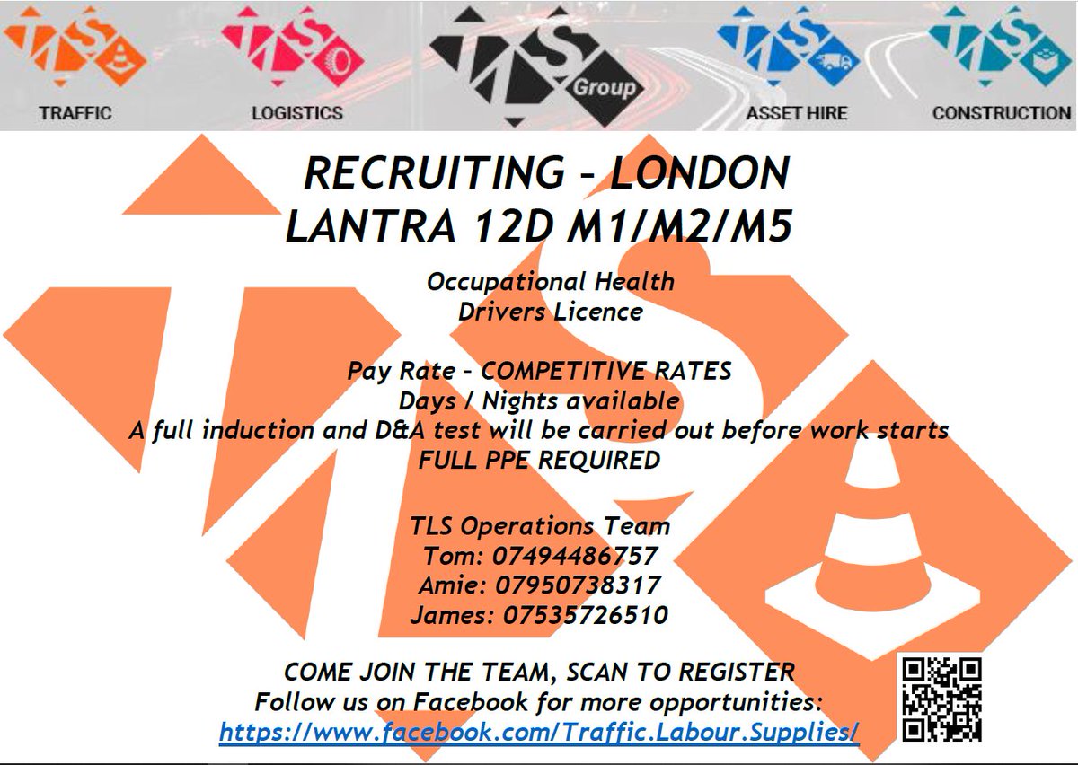 markTLSGroup's tweet image. Come Join the team !!
We have long term work available in London, please contact us for more information