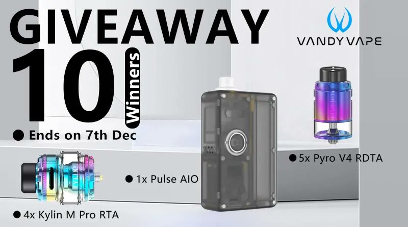 🌈🌈
🔝Healthcabin - Vandy Vape Giveaway🔥

🎁Prizes:
1*Pulse AIO Kit
4*Kylin M Pro RTA
5*Pyro V4 RDTA
🍀10 Winners

Ends on 7th Dec📆
Come join us and win it home for free~
>
To Enter:👇
healthcabin.net/blog/vandy-vap…
>
#healthcabin #vandyvape #pulseaiokit #kylinmprorta #pyrov4rdta