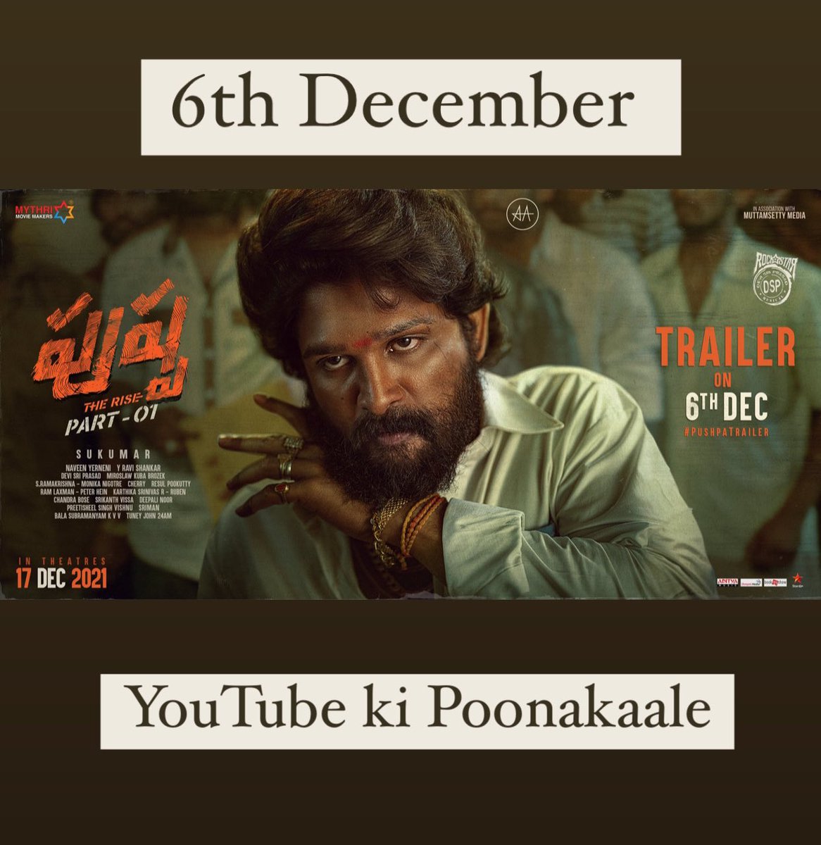 RollRida's tweet photo. Alavaikuntapurramuloo Cinema tho class ga unnadu , classy aipoyadu anukunnaremo. Ikkada Pushpaaaaa Vasthundi, Massssss Oooraaa Mass !#WaitingforPushpaTrailer https://t.co/thbneHPqgq