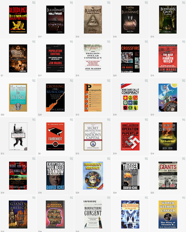Check out my list of 60+ recommended conspiracy books if you're ready to level up:

amazon.com/shop/c0nspirac…