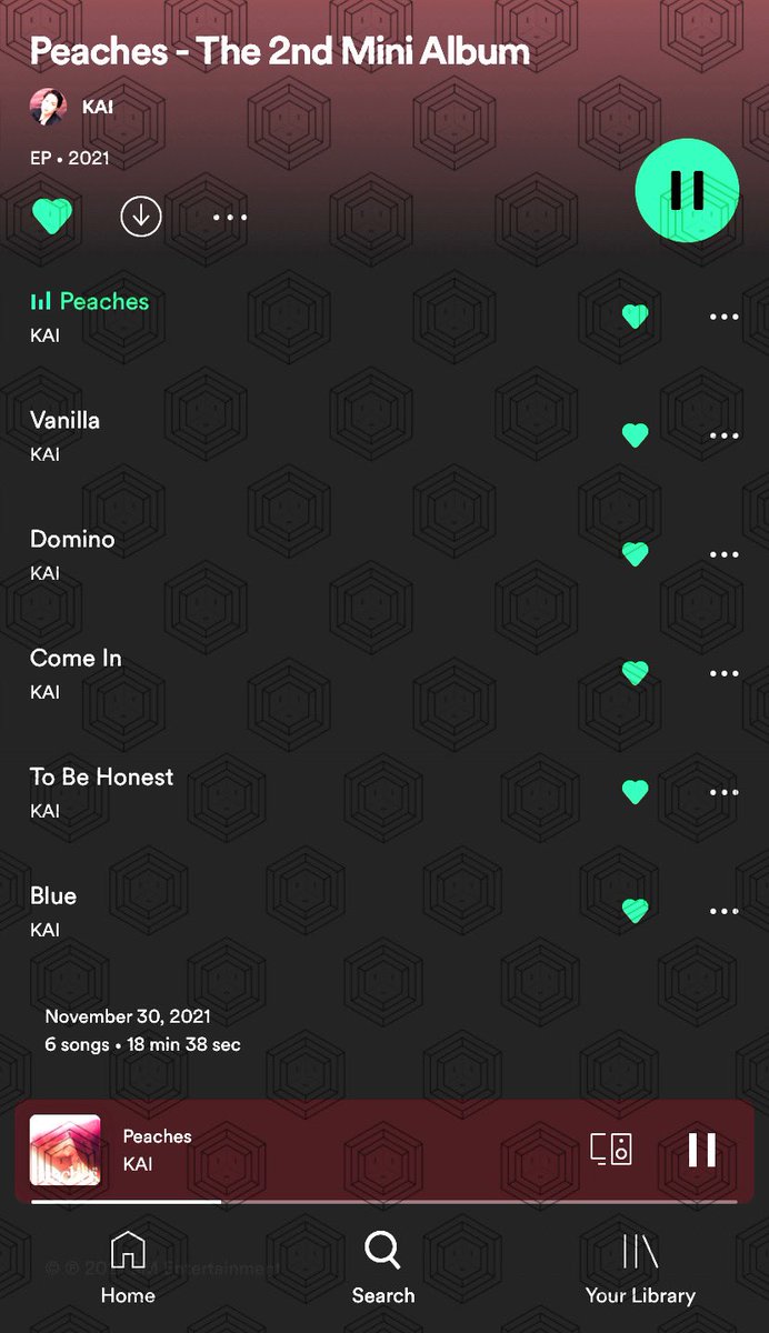 Dzexolfanbase's tweet photo. 211130 | ألبوم كاي المصغر الثاني  <Peaches - The 2nd Mini Album> 
متوفر الان على Spotify 
🔗 https://t.co/nhNKu80bVa

Peaches Out Now
#카이_피치스_공개

@weareoneEXO #EXO #카이 https://t.co/PrYdSG1I1s