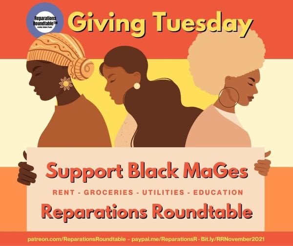 ReparationsR's tweet photo. The last two years have laid bare so many of the injustices that are baked into our society. We’ve seen suffering as well as how we all thrive when we work together in community. It is up to us to save each other and ourselves. #GivingTuesday https://t.co/GjeMkfR0ow