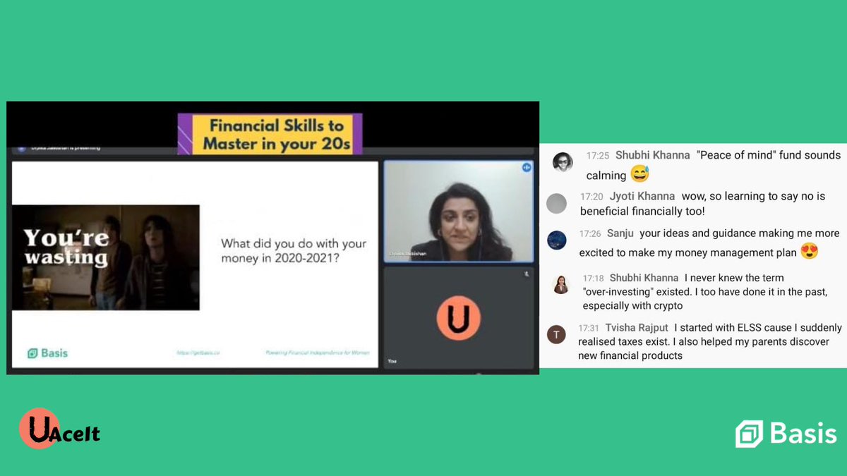 getbasis's tweet photo. Our YouTube live session, hosted by our GenB champion, with UAcelt was a hit. 

We discussed, FINANCIAL SKILLS IN YOUR 20s!
In case you missed it, don't fret! Watch the whole video here! 
https://t.co/BHWyE6nZ73
#financialskills #getbasis https://t.co/SDy6AzsFuQ