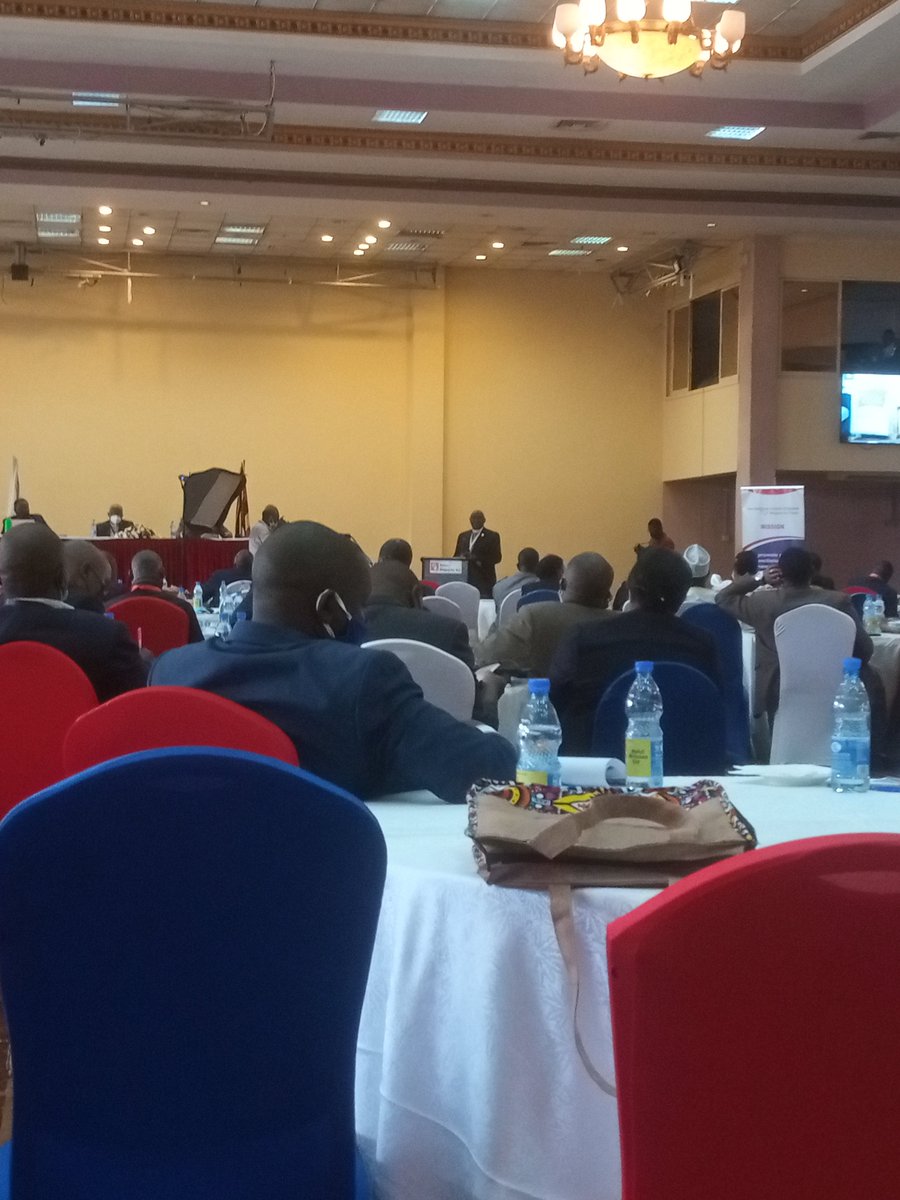 A key note address is going on from Rev.Can. Dr. John Senyonyi The former Vice Chancellor Uganda Christian  University.