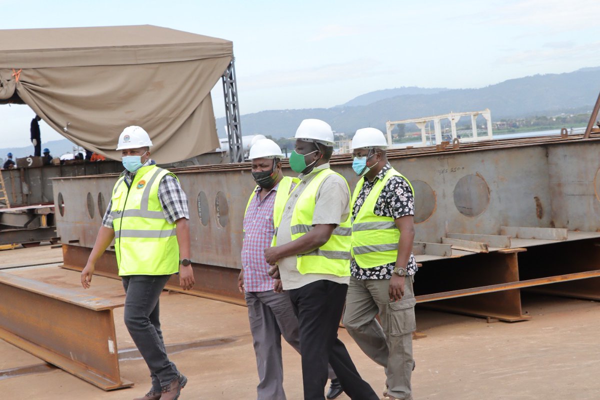 KenyaShipyards's tweet photo. On 29 Nov 21 @OfficialKCGS Technical Officers, LTC Rtd Kituku &amp; LTC Rtd Koech visited Kisumu Shipyard to familiarise themselves on the repair and refit services KSL is expected to offer for KCGS marine vessels in the near future. https://t.co/64ECSEMS7s
