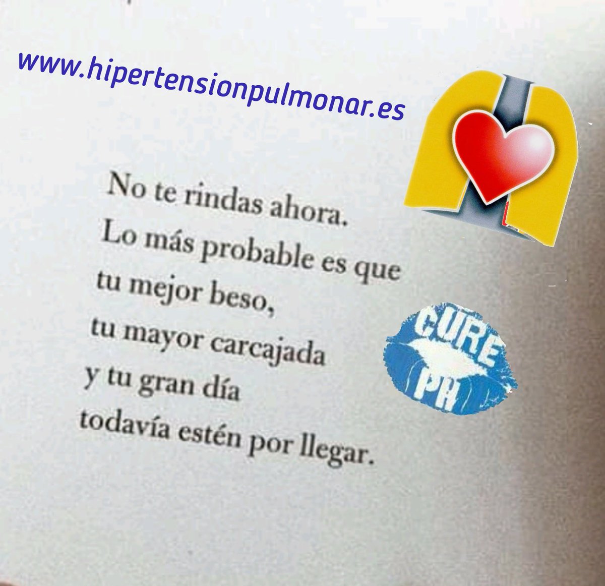 ANdHP's tweet photo. No nos rendimos porque #somosfuertes y esperamos que un gran día llegará la curación para la #HipertensiónPulmonar
#lahpimporta #palabrasquedanaliento #noviembreconcienciaciónhipertensiónpulmonar #PalabrasAzules #phcure https://t.co/WAKhNsFtUH