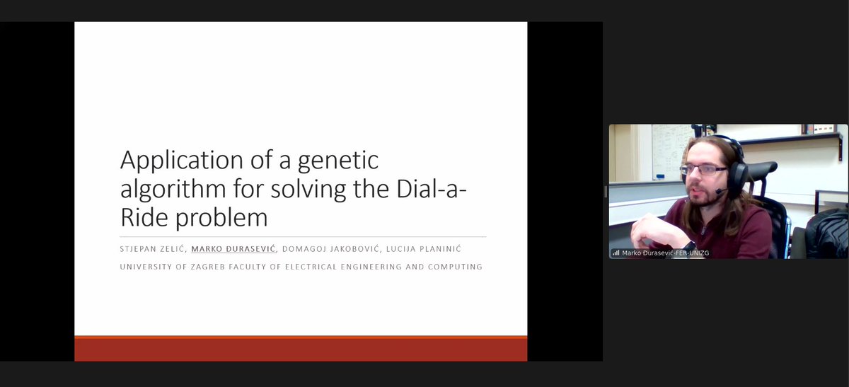 We continue the contributed session of WEPO 2021 with a talk by Marko Djurasevic, presenting a joint work with Stjepan Zelic, Domagoj Jakobovic and Lucija Planinic about using permutation-based #geneticalgorithms for the dial-a-ride problem.