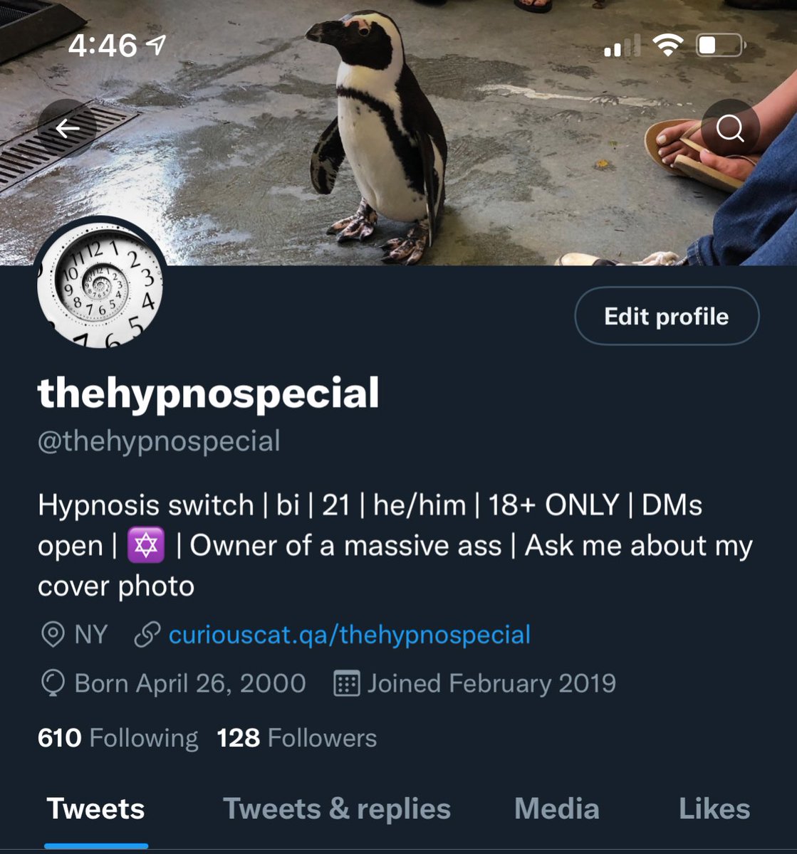 Updated/cleaned up my bio, now includes mention of my dump-truck ass