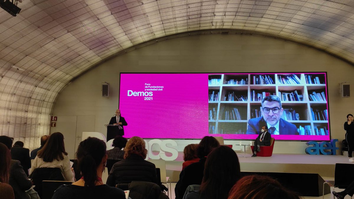 HogarSi's tweet image. 🤝 Hoy estamos en @foro_demos, organizado por @aef_fundaciones unas jornadas para aprender, charlar e intercambiar opiniones, conocimientos y experiencias junto a más Fundaciones #TiempoDeFilantropía #Demos2021