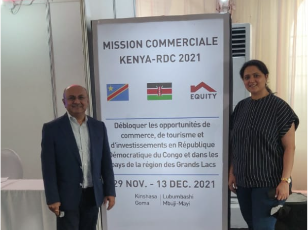 CompulynxLtd's tweet photo. We are excited to be part of #KenyaDRCTradeMission in Kinshasa!!! Extremely well-organized event by the Government of Kenya, the Government of DRC, and @KeEquityBank. Meet @GanatraChaula and @SaileshSavani at our Exhibition booth. #innovation #NEXX #COMPAS #VOWEL #digitaldentity https://t.co/X6B1RUYuEA