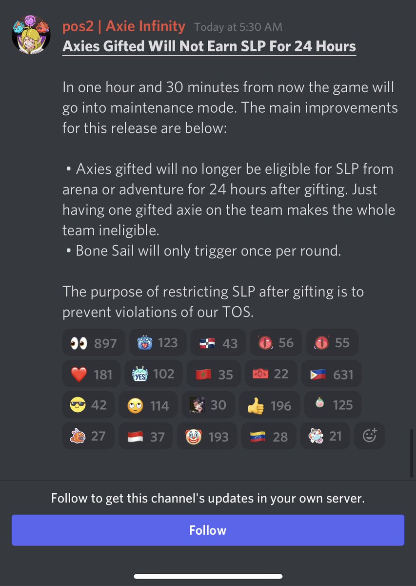 Vitaliy_Crpt's tweet photo. @AxieInfinity we got a question for you.

@Jihoz_Axie  How we, as a scholar managers , have to balance our scholars teams now?
what about managers who has 1k + scholars.

Wanna see new slp burning mechanics, stop sticking a spoke in the wheels.!

#AxieScholarship #NFTGaming https://t.co/zEbay0saLS