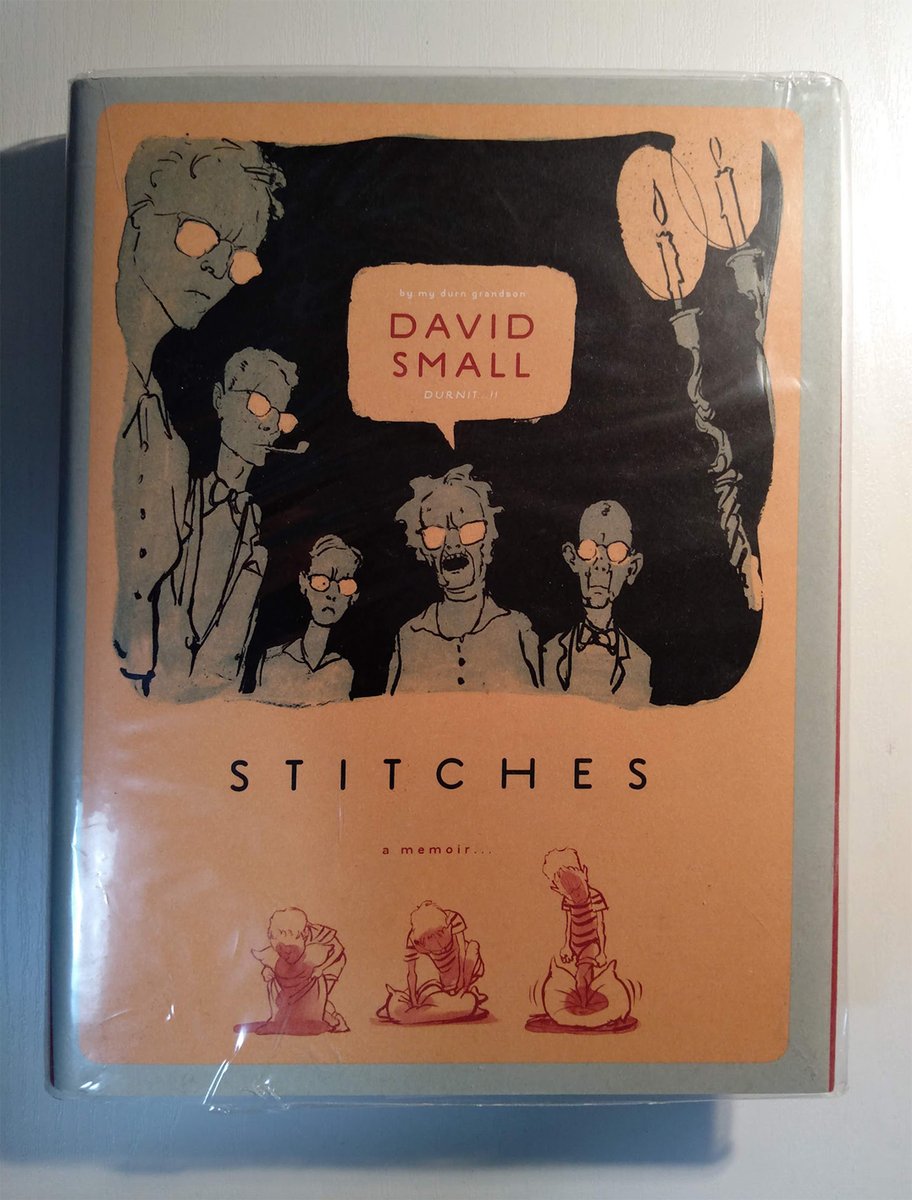 デイビッド・スモール『STITCHES』は、作者が子供の頃に喉の手術で声帯を失って、不和の家庭で育ちながらイラストレーターになるまでの話が描かれてます。『スティッチ あるアーティストの傷の記憶』という邦訳もある。 