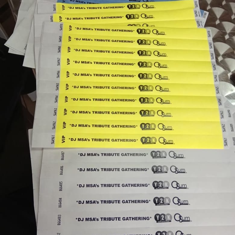 EventWristTags's tweet photo. Year-End Special 🚨🚨🚨🚨🚨

1. Order 500 plain wristbands &amp;  Get x1 Printed T-Shirt for FREE. 
2. Order 500 printed wristbands and get x2 Printed T-Shirts for your event for FREE.

T's &amp; C's apply..

WhatsApp or Call 📞0681278101
Eventwristtags@gmail.com or sales@wristtags.co.za https://t.co/SsLaSaPDtG