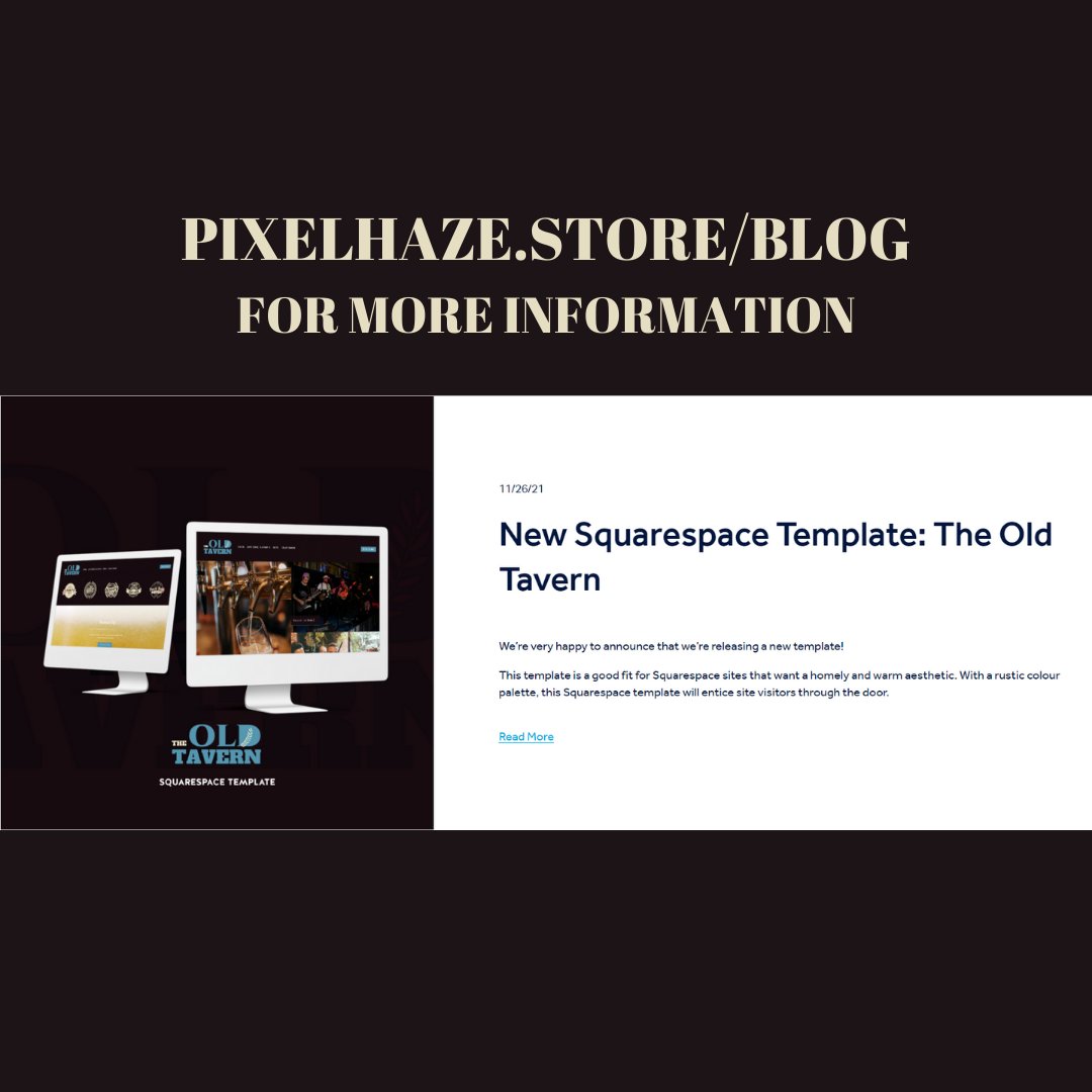 pixelhazestudio's tweet photo. Here at Pixelhaze we're happy to announce our new template 'The Old Tavern'! With a rustic warm aesthetic this Squarespace compatible template is sure to cater for you. 

Check out our PixelHaze store blog page for more details.

#pixelhaze #squarespacetemplate #webdesign https://t.co/dGhDi986ei