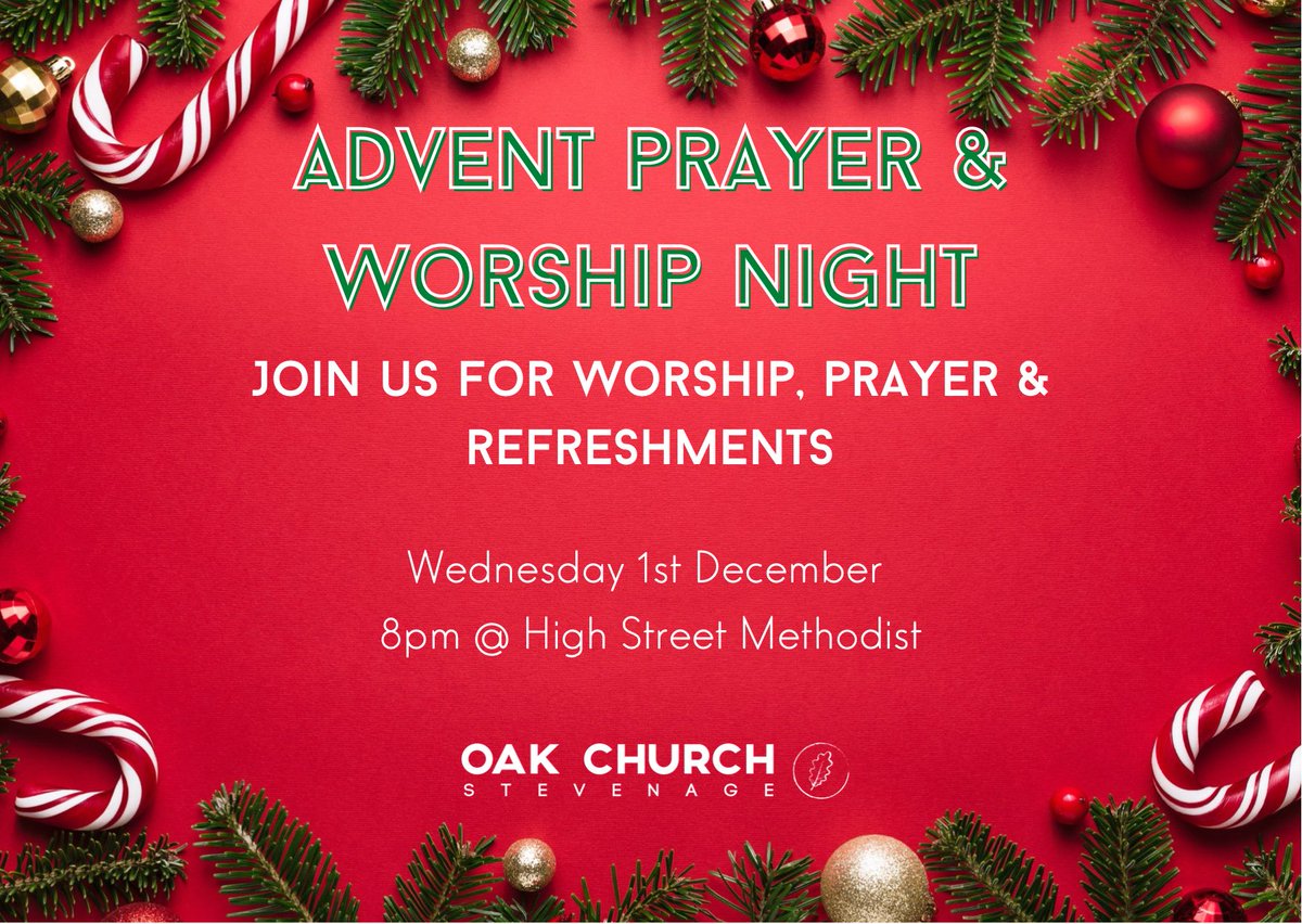 Join us tomorrow night for our Advent Prayer &amp; Worship night!
8pm @ HSM!
Non alcoholic mulled wine &amp; mince pies available! 🍷🥧