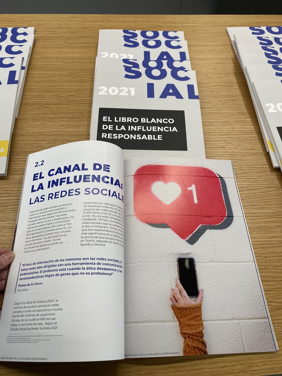 Patvazquezf's tweet photo. Gran iniciativa de @iCmedia_es con la creación de “El Libro Blanco de la Influencia Responsable” 

#InfluencersTrustProject #InfluenciaResponsable #SicSpain2 https://t.co/78wvtczkqO
