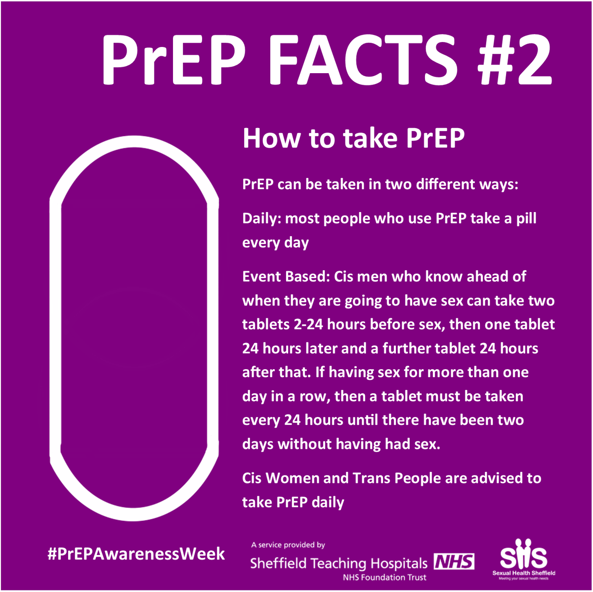 SHSheffield's tweet photo. For PrEP Awareness Week - here's information on how PrEP can be taken
#PrEPAwarenessWeek #PrEPAware #PrEP #HIV #HIVPrevention #SexualHealth https://t.co/vpvpKDrj5Z