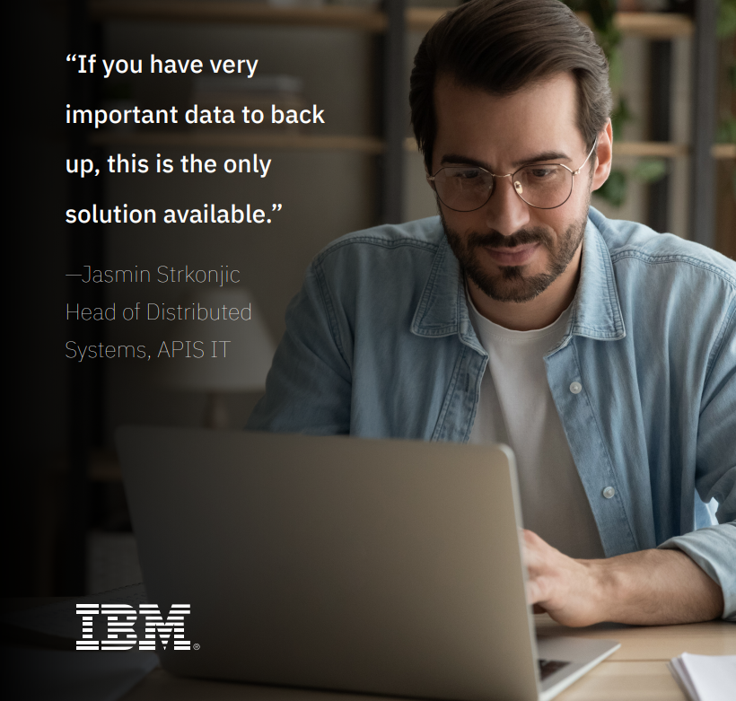 CarnevaleBP's tweet photo. Discover how APIS IT protects its containerized environment with #IBMStorage #SpectrumProtect Plus, delivering data resilience for modern government services #IBMclientsuccess: https://t.co/qT27zqvxkG https://t.co/6HZBBGsUQW