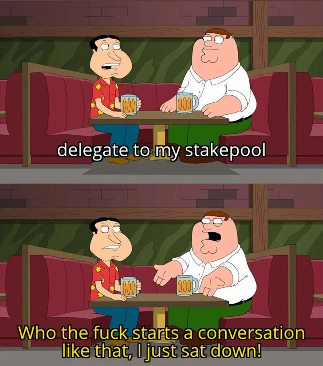 retrostakepool's tweet photo. Haven't seen this in a while... it's due for a share 😅

🔁 Reshare if this resonates with you!

#cardano #ada $ada #CardanoCommunity #stakepool #FamilyGuy https://t.co/87PnNdtkWw