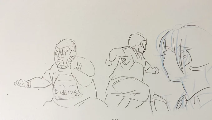機敏な壬生くんの下絵 