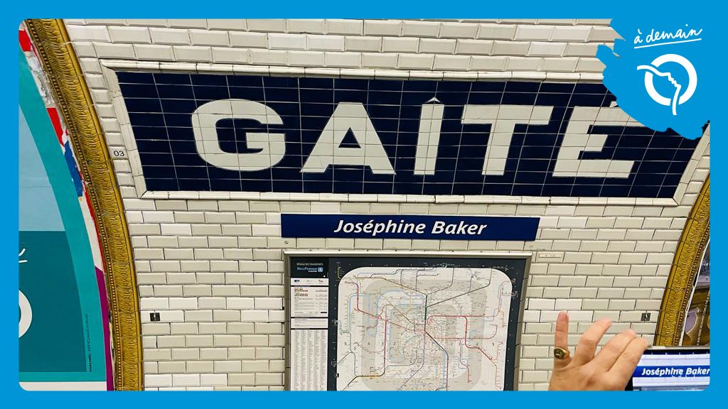 Ligne13_RATP's tweet image. [Inauguration #JoséphineBaker] La station Gaîté est rebaptisée Gaîté – Joséphine Baker, par Catherine Guillouard, PDG #RATP, @Djebbari_JB et avec @IDFmobilites Un hommage à cette grande artiste franco-américaine qui sera intronisée au #panthéon aujourd’hui.