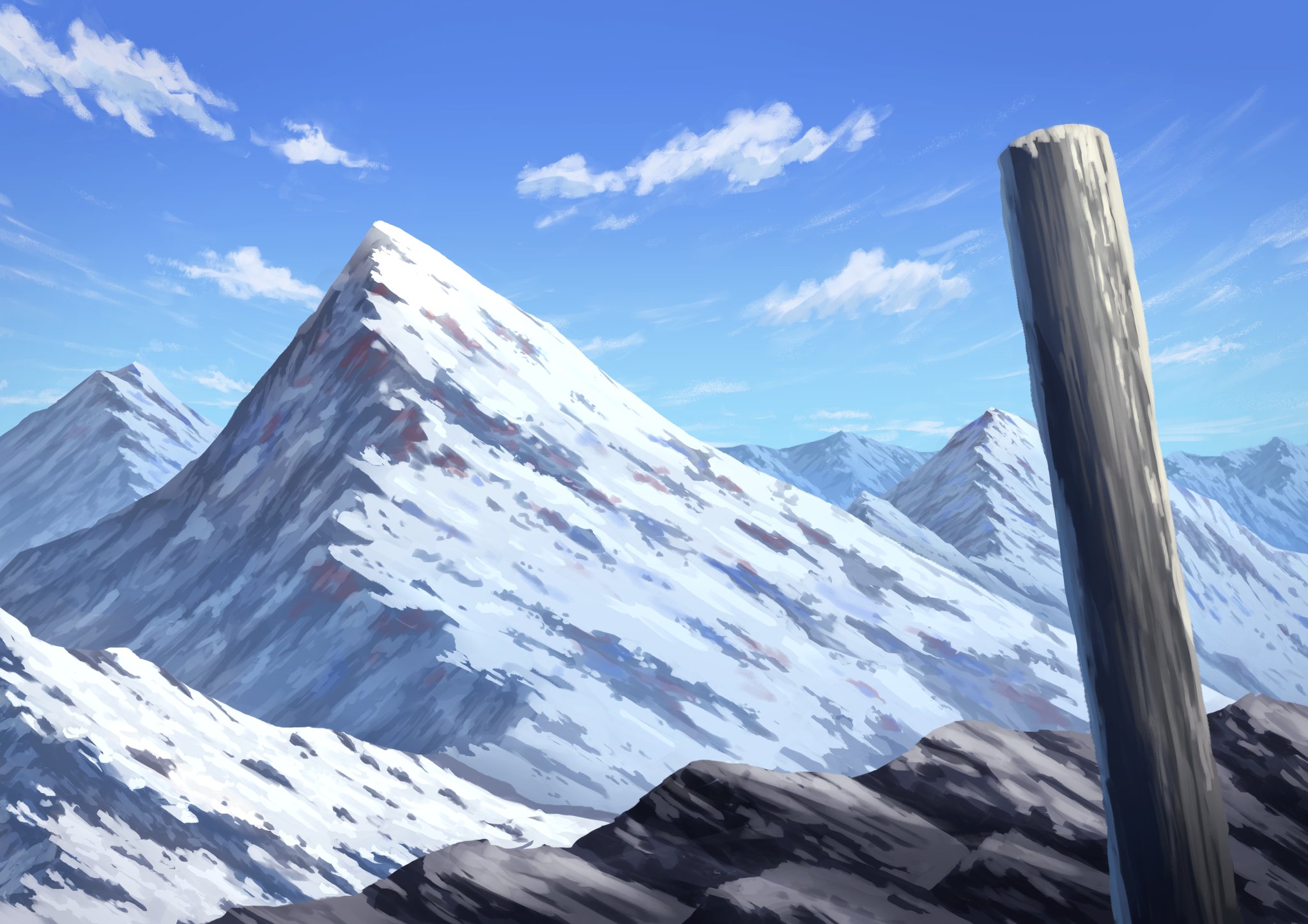 漆草 絵仕事募集中 山のイラストです イラスト オリジナルイラスト 背景イラスト 背景画 風景画 T Co Ouyunreg5q Twitter