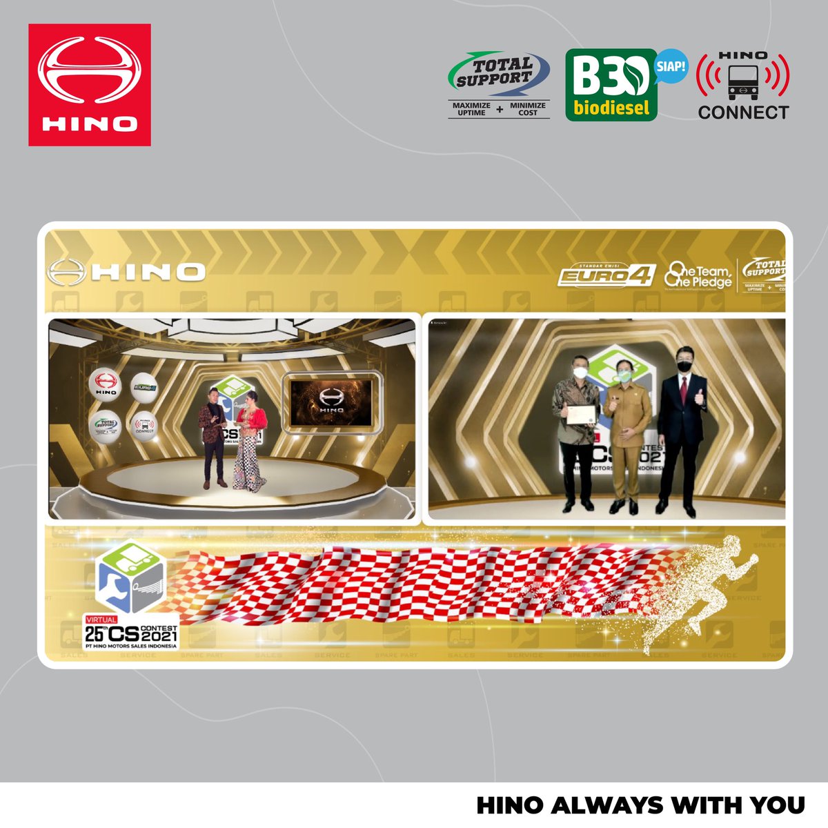 hinoID's tweet photo. Hino menggelar Customers Satisfaction Contest 2021 serta meluncurkan Lembaga Pelatihan Kerja untuk terus meningkatkan Kemampuan personil untuk kepuasaan dan kemajuan bisnis pelanggan. #HINOalwayswithYOU #HinoID #HinoIndonesia https://t.co/3uxUeBOIdR