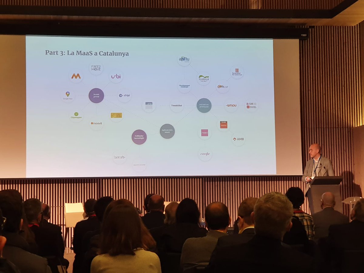 GoFactual's tweet photo. Estudi sobre "La #MaaS a Catalunya". Josep Laborda: "El nivell d'integració de plataformes MaaS a Catalunya encara és limitat" https://t.co/ZPMip6CLIy
