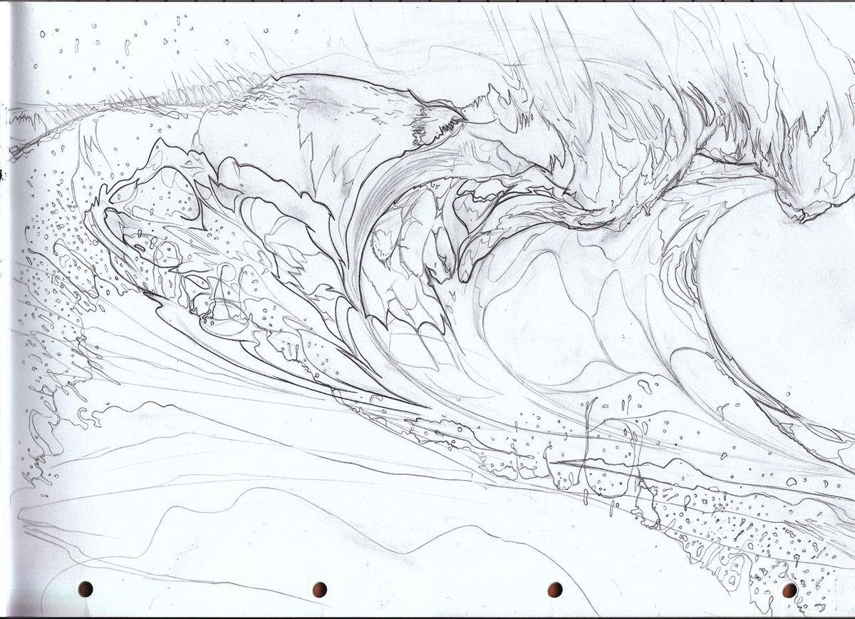 GabrielSMoses's tweet photo. mind u, climate change was still practically sci-fi for most back then

anyway, this was the first finished drawing in the series. I even found the pencil sketch
also had it framed once and it now rests on a shelf in my room, accompanied by a duck from Kiki 🐤 https://t.co/J1U3HLSvmm