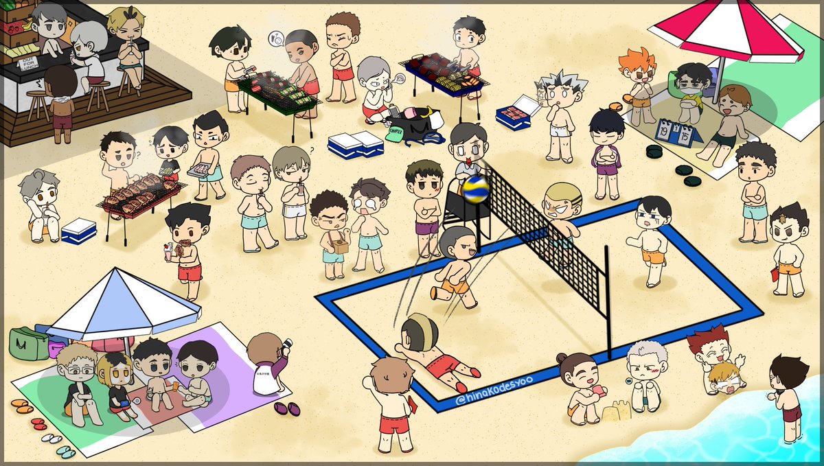 hinakodesyoo's tweet photo. Haikyuu!! Let's go to the beach!

#Haikyuu #haikyuufanart https://t.co/LgpBgr3D7j