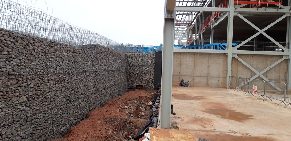 Our Keller colleagues <a href="/phiretaining/">Phi Group</a> have completed the design supply and installation of a 4m high and 55m long gabion basket retaining wall for <a href="/morgansindallc/">Morgan Sindall Construction</a> as part of The Kenilworth School and Sixth Form Relocation project. #kellerukfamily #retainingwalls #construction