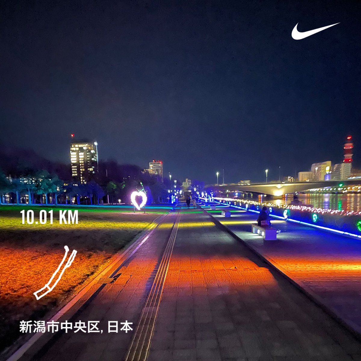 fcdeneb4's tweet photo. Nike⁠ Run Club アプリで 10.01 kmを走りました https://t.co/F3D7s5HjBi