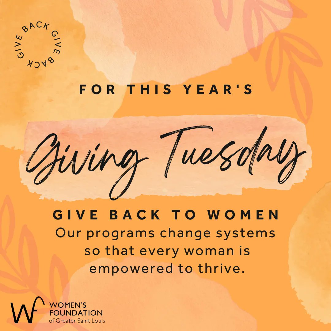 For this #GivingTuesday, give back to women.
Will you join us to amplify our impact?

buff.ly/3CR5CDl