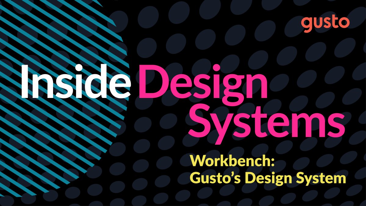 dscc_tor's tweet photo. Heyo! 👋 @LucyList here @DesignSystemsC

I'm taking over @dscc_tor account to live tweet today's meetup! We'll be deep diving into @GustoHQ 's design system: Workbench with @dmtors and @benclister 

Join us live in just a couple of hours at 12pm EST!  🔗https://t.co/Qfp8uxFrAU https://t.co/EnLhN5yzkV