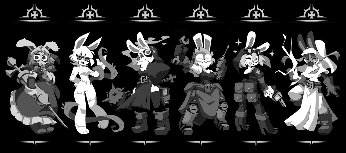 vanripperart's tweet photo. Finally found some time to draw the nun bunnies! https://t.co/39MNmRbCWA
