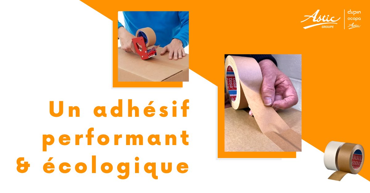 📦 Idéal pour fermer des cartons petits à moyens, l’adhésif kraft Tesa® 4313 est aussi respectueux de l’environnement ! 😀
 👉 bit.ly/adhesif-kraft 👈

 #emballage #packaging #carton #logistique #solution #recyclable #industrie #economiecirculaire