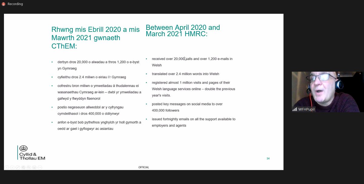 ComyGymraeg's tweet image. Mae nifer o siaradwyr Cymraeg yn defnyddio gwasanaethau #Cymraeg @HMRCgovuk. Y llynedd derbyniodd y sefydliad 20,000 o alwadau a 1,200 ebyst yn Gymraeg. @HMRCgovuk are proud to offer #WelshLanguage services. #ArferionEffeithiol #EffectivePractices