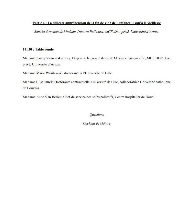 AstridMontigny's tweet photo. Programme du colloque "Age et droit" des 9 et 10 décembre à la Faculté de Droit de Douai @Univ_Artois ! N'hésitez pas à partager, vous espèrant nombreux ! https://t.co/TvWP2KWBwX