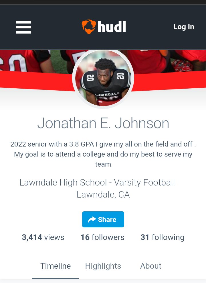 mshllbyle's tweet photo. Jonathan Johnson
2022 Senior
3.8 GPA
Lawndale
Position RB LB
Height 5'10
Weight 200
https://t.co/L5EhD6KOTG https://t.co/kBXBamLGxf