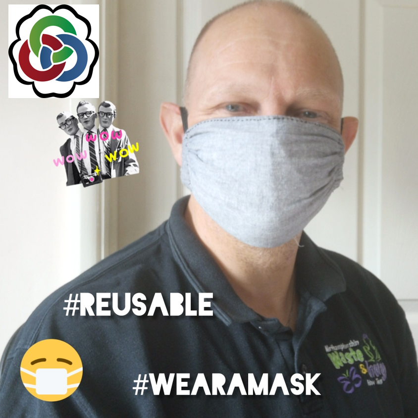 RecycleNptshire's tweet image. If you'd like to have a go at making your own reusable mask like the one David is wearing, this BBC page has three different sets of instructions. 
bbc.co.uk/news/uk-526097…
#ReusableMask  
#HaveAGo  
#SayNoToSingleUse