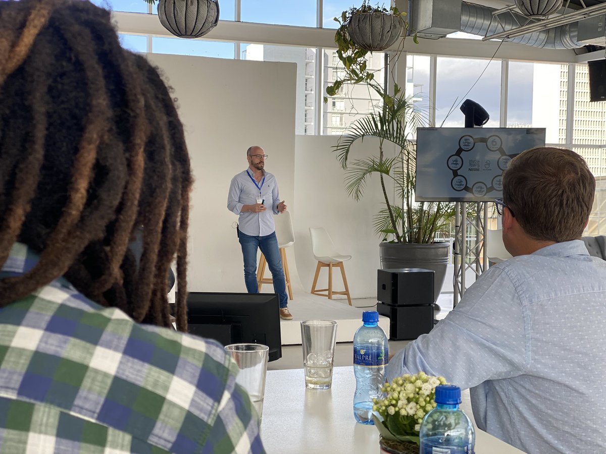 HatcherNestle's tweet photo. João Barreto, Head of innovation and PMO at Nestlé  gives us an overview on what to expect for Hatcher 2022?

#NestleHatcher #AYearLater https://t.co/YZLGvJrAHb