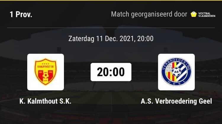 asvgeel's tweet photo. ‼️ Kalenderwijziging ‼️

⚽️ K. Kalmthout SK - ASV Geel
❌ Zondag, 12 december 2021 (15:00)
✅ Zaterdag, 11 december 2021 (20:00)

ℹ️ De uit-wedstrijd naar Kalmthout, die oorspronkelijk gepland stond op zo. 12 december is verplaatst naar zaterdag, 11 december, 20:00.

🔵⚪️👊 https://t.co/Kju7iI7vAA