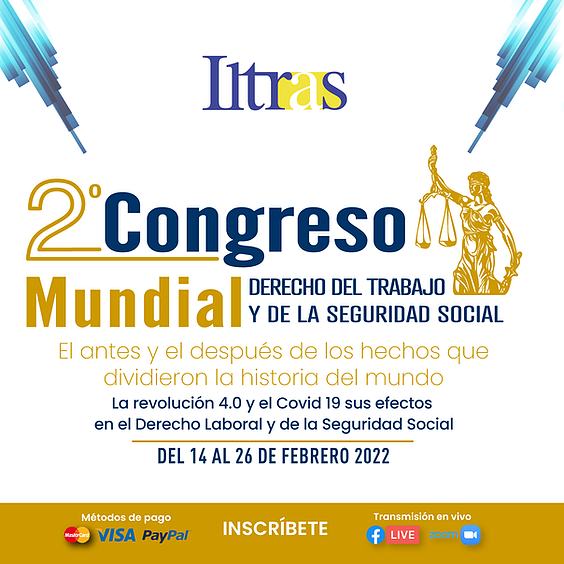 JenkinsMis55y9's tweet photo. Universitas te invita a participar en el 2º Congreso Mundial del Instituto Latinoamericano de Derecho del Trabajo y la Seguridad Social #ILTRAS 👷♂️
🗓 14-26 de febrero de 2022
Inversión: $10 USD (hasta el 15 de diciembre)
Más información e inscripciones👉 https://t.co/SjlYrq6LrV https://t.co/RsGgdEHJwI