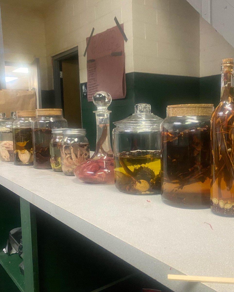 MeganC_Design's tweet photo. (Please forgive my spam I have a lot to catch up on) That’s (a VERY late) wrap on The Accursed! What an amazing crew and cast on this film, and a big thank you to Mandalyn for bringing me on! I can’t wait to make bigger messes next time 
#film #props #propfabrication #indiefilm https://t.co/OOm4PBZ093